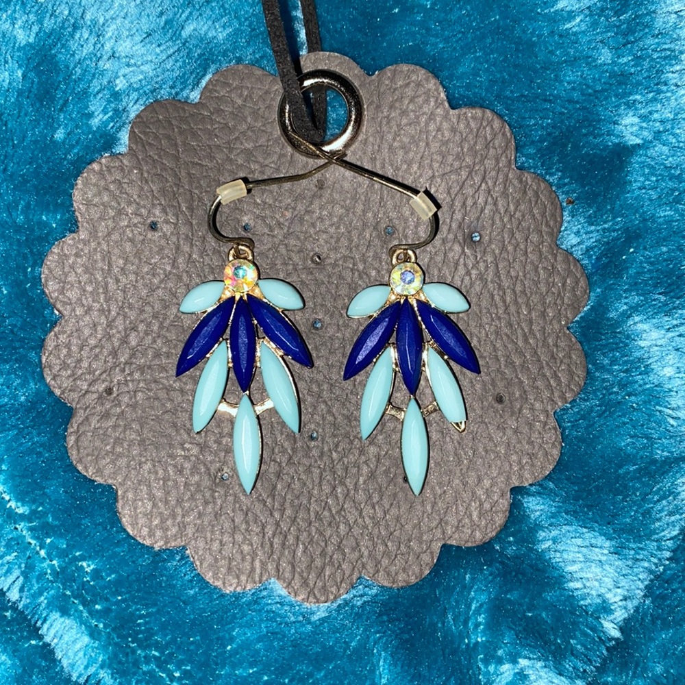 Blue and turquoise earrings
